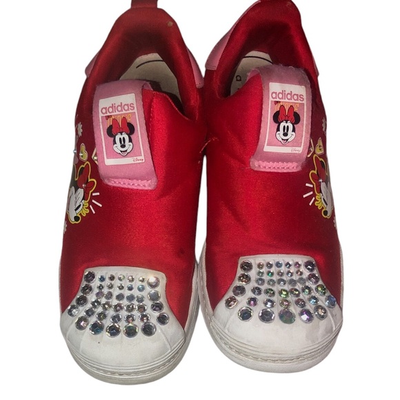 Big Girl Size 1 1/2 Custom Bling Adidas - Picture 2 of 9